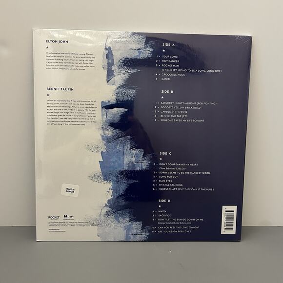 Elton John DIAMONDS The Ultimate Greatest Hits 2 LP Blue Vinyl Limited Edition - Picture 3 of 4